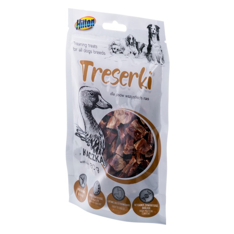 HILTON Treaning treats Duck - Dog treat - 80g HILTON Treaning treats Duck - Dog treat - 80g