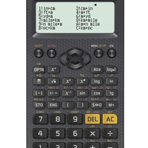 CASIO FX-85CEX SCIENTIFIC CALCULATOR, OFFICE, SCHOOL, 379 FUNCTIONS, 77X166MM, BLACK