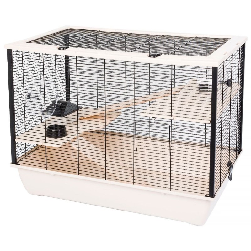 INTER-ZOO Hugo Wood beige - cage for rodents - 78 x 48 x 58cm