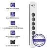 Qoltec 50294 surge protector White-grey 6 AC outlet(s) 230 V 1.8 m