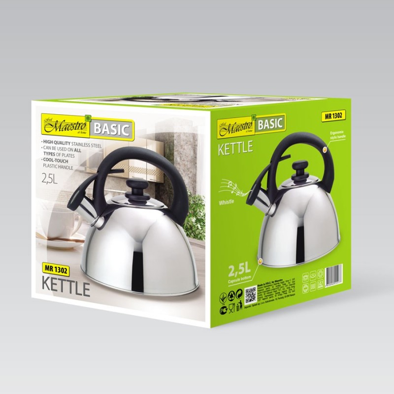 Maestro MR-1302 kettle 2 L Stainless steel Maestro MR-1302 kettle 2 L Stainless steel