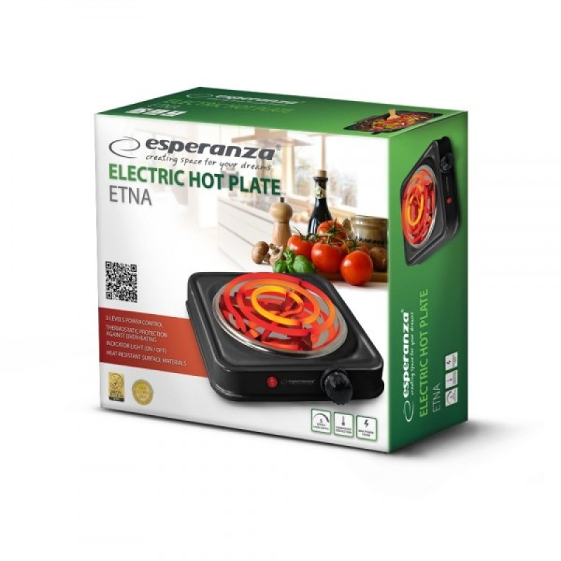 Esperanza EKH012K Black electric stove Esperanza EKH012K Black electric stove