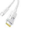 Baseus Gem USB C to USB C fast charging cable 2 m 100 W White Baseus Gem USB C to USB C fast charging cable 2 m 100 W White
