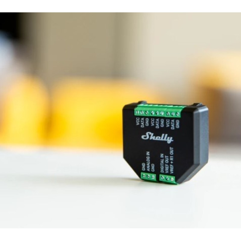 SHELLY Plus Add-On Indoor/outdoor Temperature sensor Built-in Wired