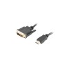 Lanberg CA-HDDV-20CU-0018-BK video cable adapter 1.8 m HDMI Type A (Standard) DVI-D Black