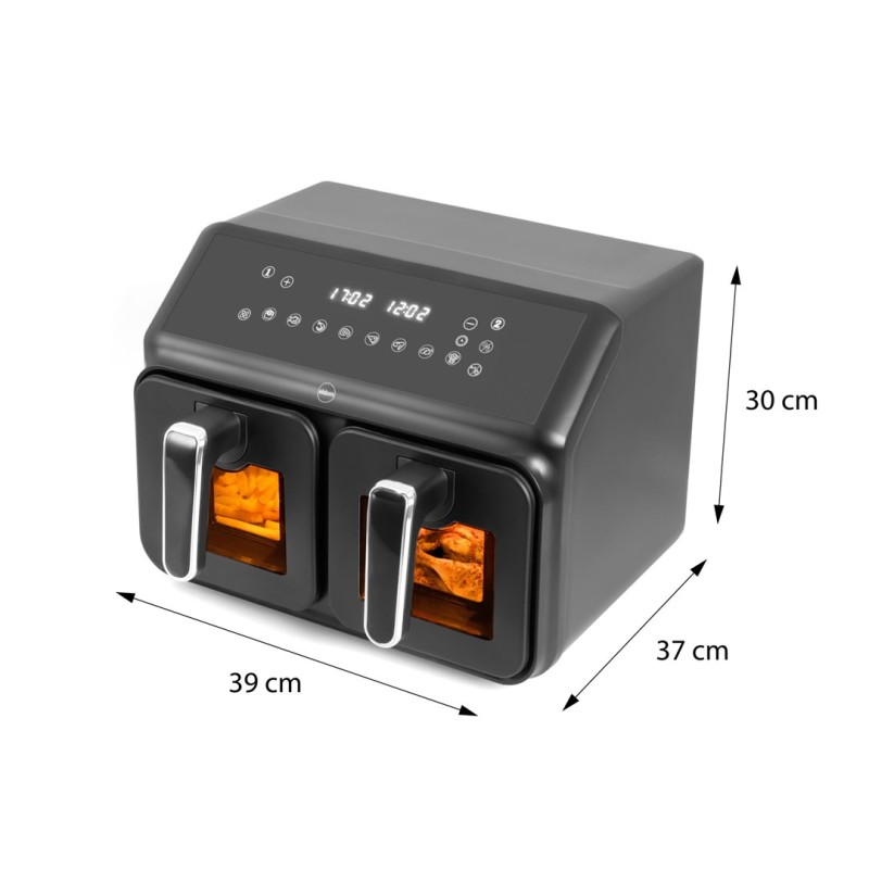 Double fat-free fryer, 2200 W, capacity 8 l, LED display Double fat-free fryer, 2200 W, capacity 8 l, LED display