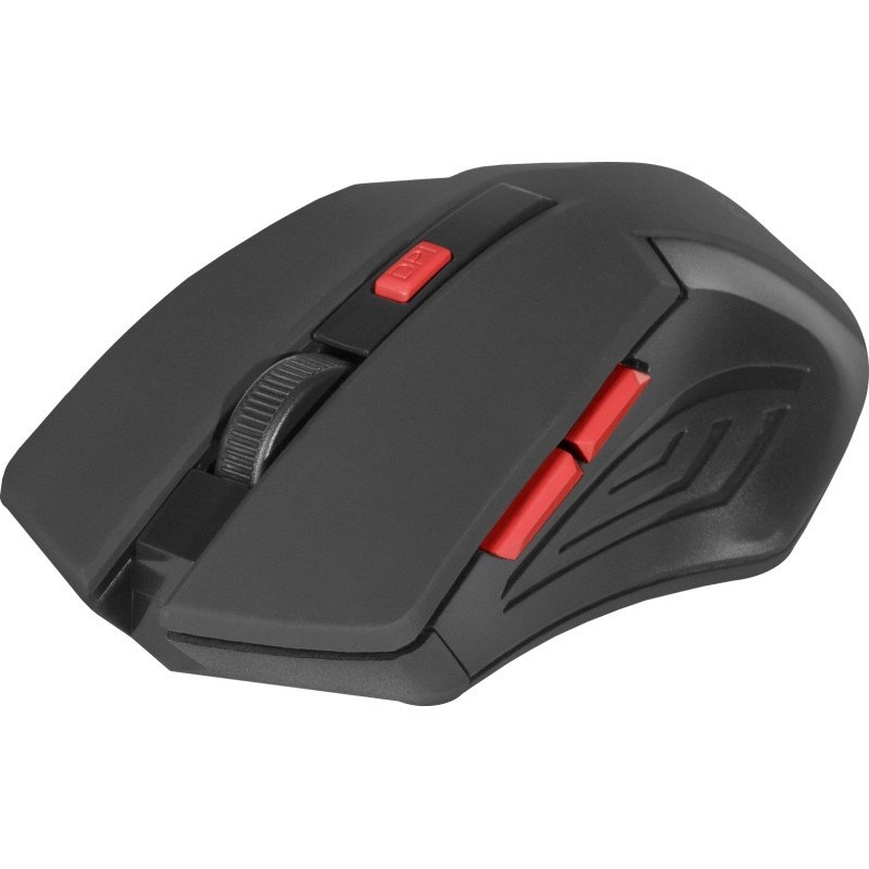 MOUSE DEFENDER ACCURA MM-275 RF BLACK & RED OPTICAL 1600DPI 6P MOUSE DEFENDER ACCURA MM-275 RF BLACK & RED OPTICAL 1600DPI 6P