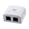 Lanberg OU6-0002-W outlet box RJ-45 White Lanberg OU6-0002-W outlet box RJ-45 White
