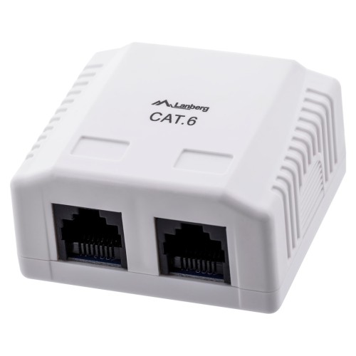 Lanberg OU6-0002-W outlet box RJ-45 White