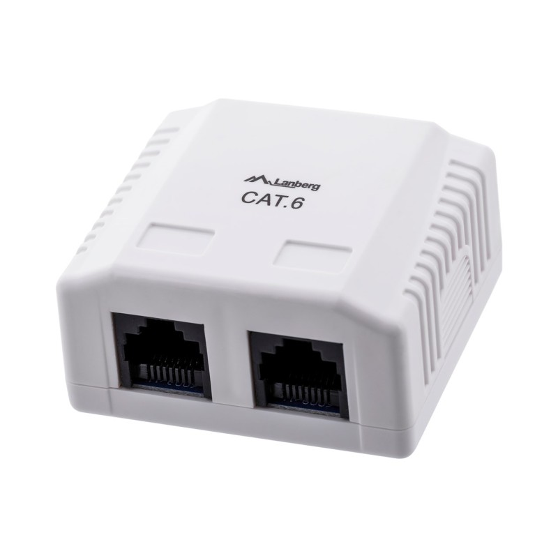 Lanberg OU6-0002-W outlet box RJ-45 White Lanberg OU6-0002-W outlet box RJ-45 White