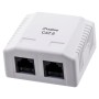 Lanberg OU6-0002-W outlet box RJ-45 White