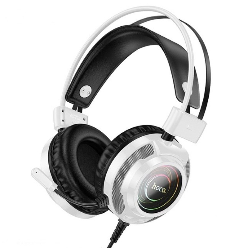 Hoco W110 Resource Gaming Headset Wired USB+ Jack 3.5 In-Ear White Hoco W110 Resource Gaming Headset Wired USB+ Jack 3.5 In-Ear White