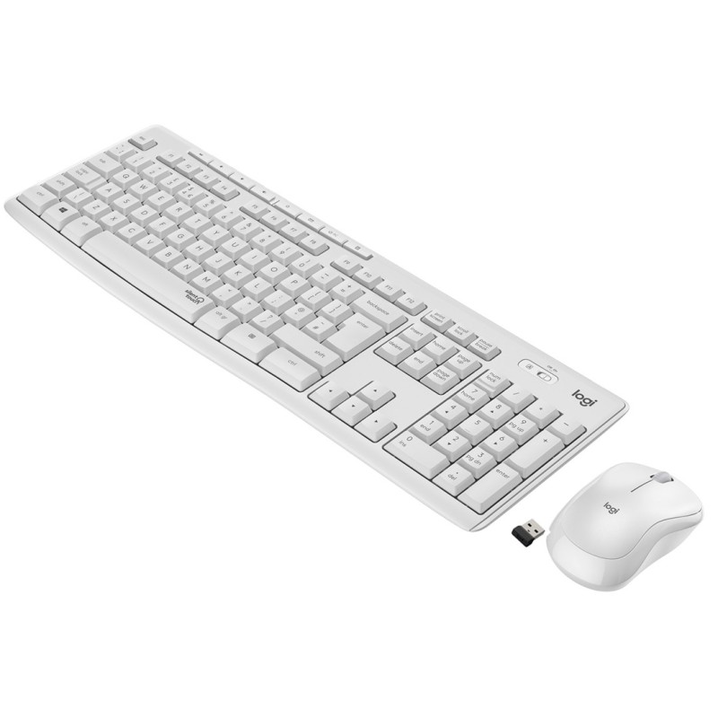 Logitech MK295 Silent Wireless Combo keyboard RF Wireless QWERTY US International White Logitech MK295 Silent Wireless Combo keyboard RF Wireless QWERTY US International White