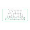 Anti-decubitus mattress pneumatic compartment 17 compartments with CPR safety valve