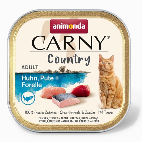 ANIMONDA Carny Country Chicken, Turkey + Trout - wet cat food - 100 g ANIMONDA Carny Country Chicken, Turkey + Trout - wet cat food - 100 g