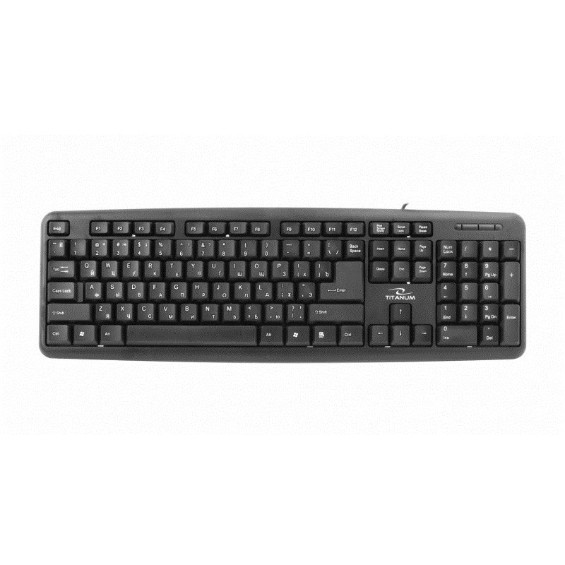 Esperanza TKR101 keyboard Office USB QWERTY English, Russian Black