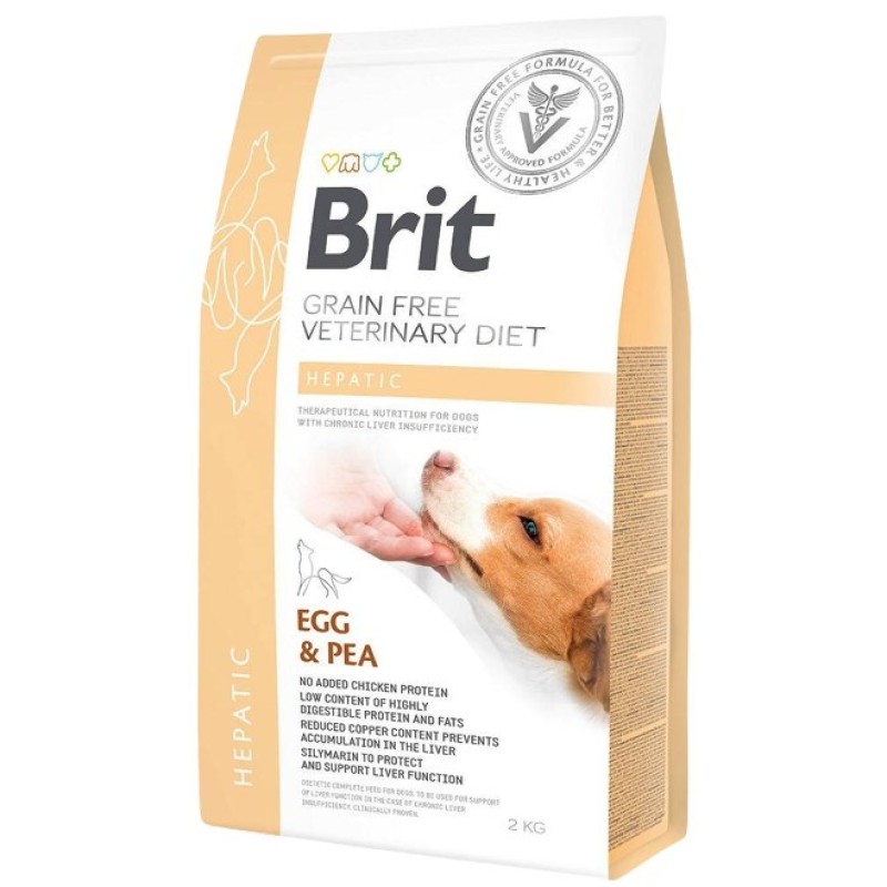 BRIT Grain Free Veterinary Diet Hepatic Egg&Pea - dry dog food - 2 kg BRIT Grain Free Veterinary Diet Hepatic Egg&Pea - dry dog food - 2 kg