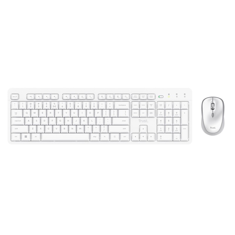 Klawiatura + mysz Trust ODY II Wireless White US Klawiatura + mysz Trust ODY II Wireless White US