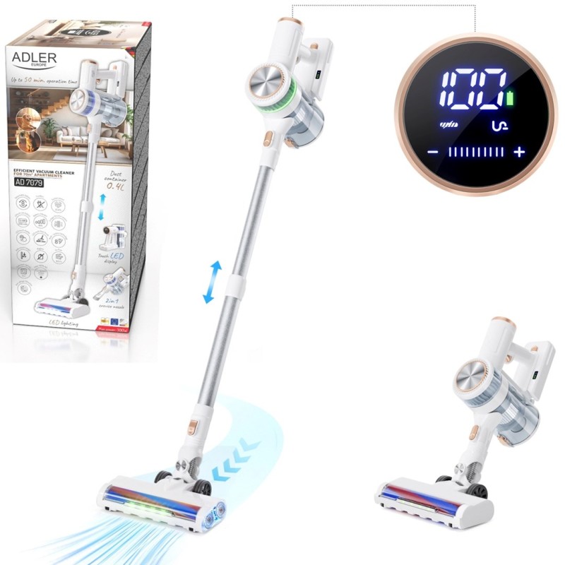 ADLER AD 7079 cordless upright vacuum cleaner ADLER AD 7079 cordless upright vacuum cleaner
