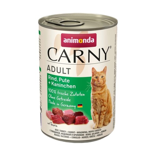 ANIMONDA Carny Adult Beef, turkey, rabbit - wet cat food - 400g ANIMONDA Carny Adult Beef, turkey, rabbit - wet cat food - 400g