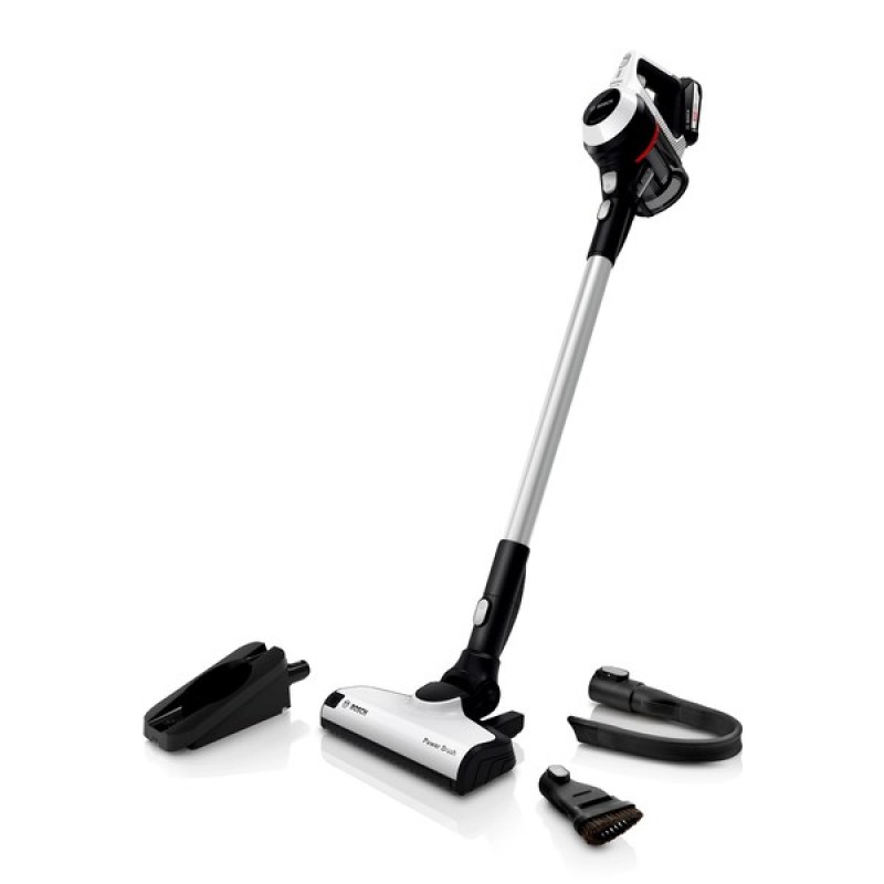 Bosch Serie 6 BCS61113 stick vacuum/electric broom 2-in-1 stick vacuum Battery Dry Bagless White Bosch Serie 6 BCS61113 stick vacuum/electric broom 2-in-1 stick vacuum Battery Dry Bagless White