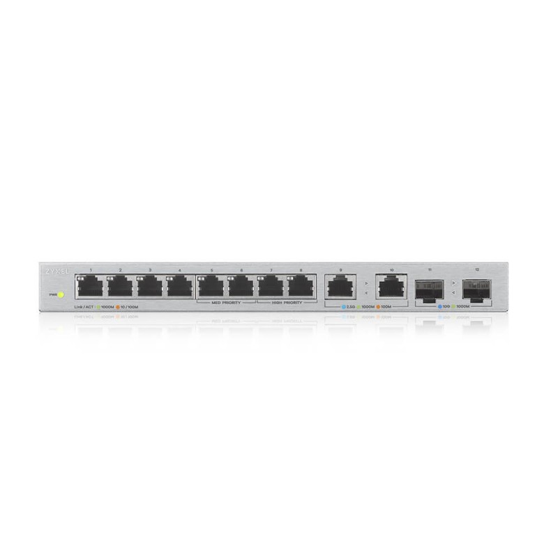 Zyxel XGS1010-12-ZZ0102F network switch Unmanaged Gigabit Ethernet (10/100/1000) Grey Zyxel XGS1010-12-ZZ0102F network switch Unmanaged Gigabit Ethernet (10/100/1000) Grey