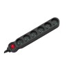 Maclean MCE225 power extension 1.5 m 6 AC outlet(s) Indoor Black Maclean MCE225 power extension 1.5 m 6 AC outlet(s) Indoor Black