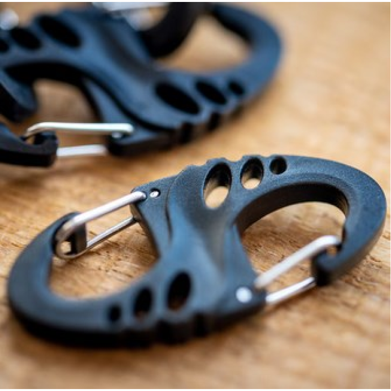 Mil-Tec S-Hook snap hook set - Black Mil-Tec S-Hook snap hook set - Black