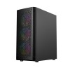 Gembird CCC-FC-400X Gaming ARGB computer case Fornax 400X, black Gembird CCC-FC-400X Gaming ARGB computer case Fornax 400X, black