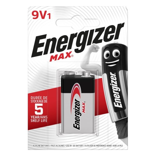 ENERGIZER BATTERY Max 426660 9V 6LR61, 1 piece, Eco pack ENERGIZER BATTERY Max 426660 9V 6LR61, 1 piece, Eco pack