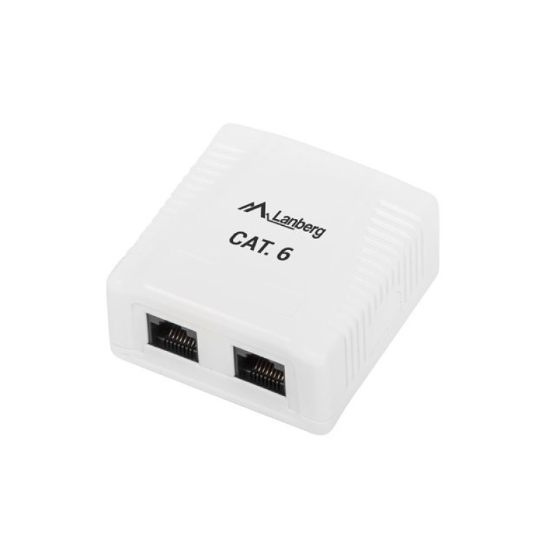 Lanberg OU6-0002-W outlet box RJ-45 White Lanberg OU6-0002-W outlet box RJ-45 White