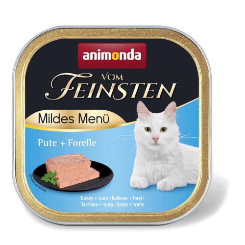 ANIMONDA Vom Feinsten Mildes Menu Turkey and trout  - wet cat food - 100g ANIMONDA Vom Feinsten Mildes Menu Turkey and trout  - wet cat food - 100g