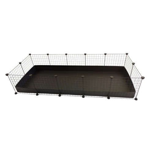 C&C modular cage 5x2 pig rabbit hedgehog black 180 x 75 x 37 cm C&C modular cage 5x2 pig rabbit hedgehog black 180 x 75 x 37 cm