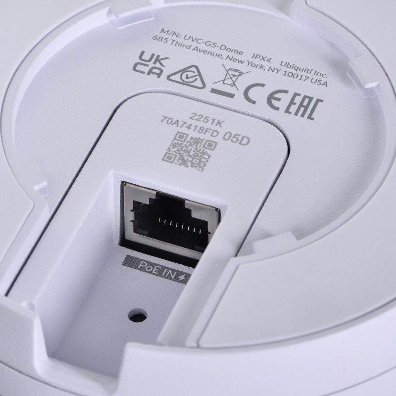 Ubiquiti UVC-G5-Dome IP security camera Indoor & outdoor 2688 x 1512 pixels Ceiling/wall Ubiquiti UVC-G5-Dome IP security camera Indoor & outdoor 2688 x 1512 pixels Ceiling/wall