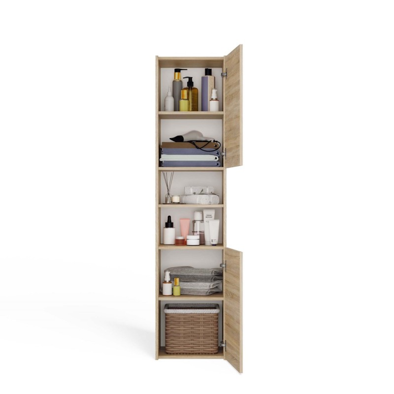 Topeshop S40 SONOMA bathroom storage cabinet Oak