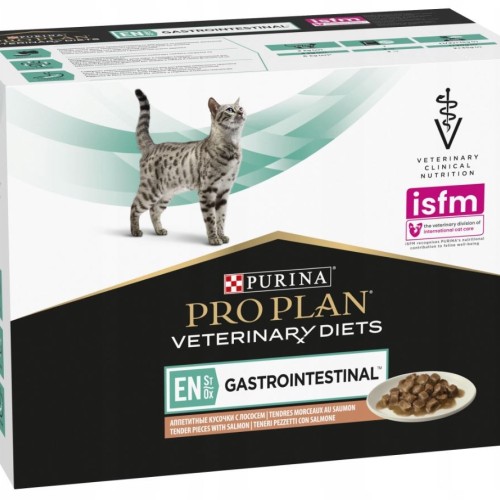 PURINA Pro Plan Veterinary Diets EN St/Ox Gastrointestinal Salmon - wet cat food - 10x85 g
