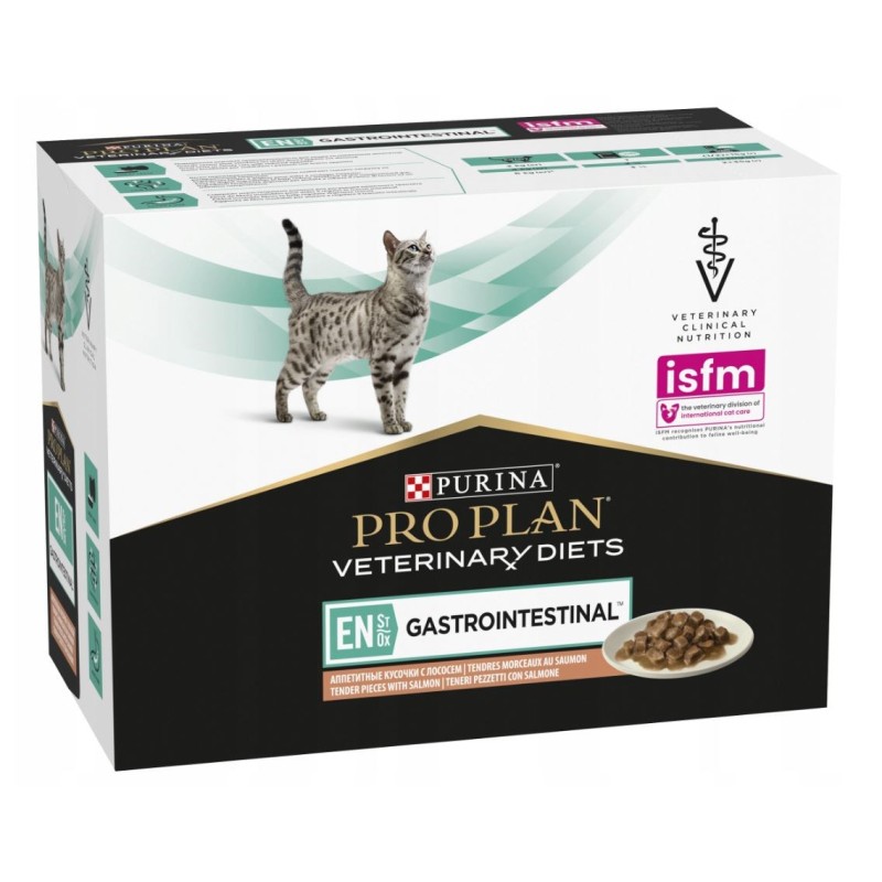 PURINA Pro Plan Veterinary Diets EN St/Ox Gastrointestinal Salmon - wet cat food - 10x85 g PURINA Pro Plan Veterinary Diets EN St/Ox Gastrointestinal Salmon - wet cat food - 10x85 g