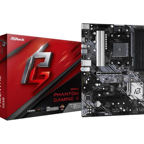 Asrock B550 Phantom Gaming 4 Socket AM4 ATX AMD B550 Asrock B550 Phantom Gaming 4 Socket AM4 ATX AMD B550