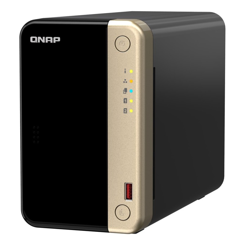 QNAP TS-264 NAS Tower Intel® Celeron® N5095 8 GB QNAP QTS Black, Gold QNAP TS-264 NAS Tower Intel® Celeron® N5095 8 GB QNAP QTS Black, Gold