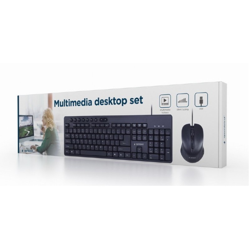 Gembird KBS-UM-04 keyboard Mouse included Universal USB QWERTY US English Black Gembird KBS-UM-04 keyboard Mouse included Universal USB QWERTY US English Black