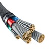 Baseus Unbreakable USB C to iP cable 1 m 20 W Black