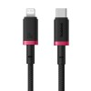 Baseus Dura Type C fast charging cable for iP 20 W 2 m Black, Red