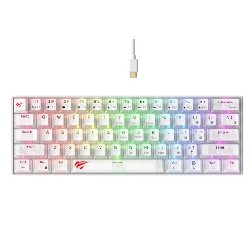 Havit KB903L - gaming keyboard (transparent white) Havit KB903L - gaming keyboard (transparent white)
