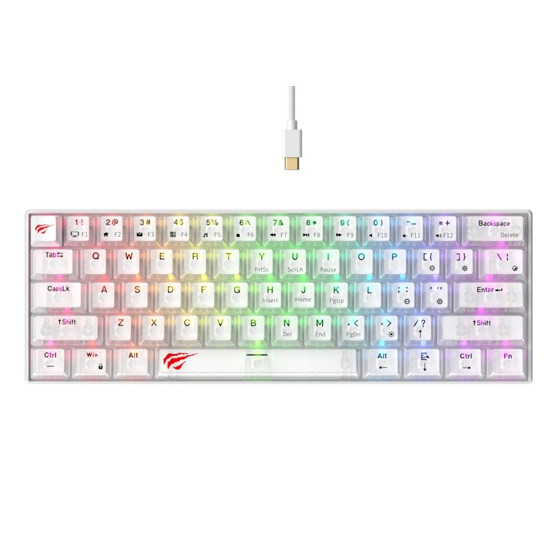 Havit KB903L - gaming keyboard (transparent white) Havit KB903L - gaming keyboard (transparent white)
