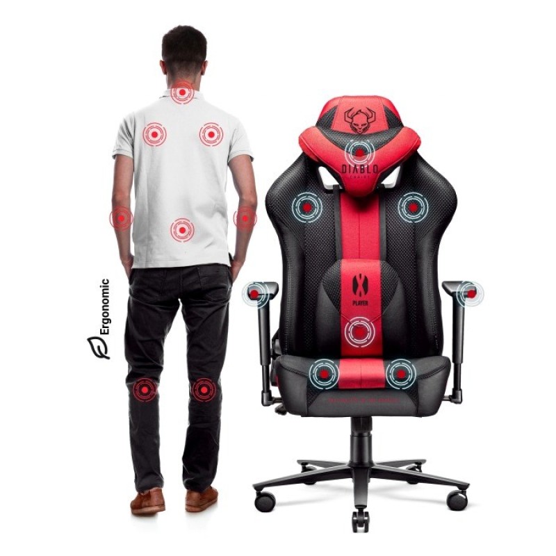Diablo X-PLAYER 2.0. normal gaming chair Crimson anthracite Diablo X-PLAYER 2.0. normal gaming chair Crimson anthracite
