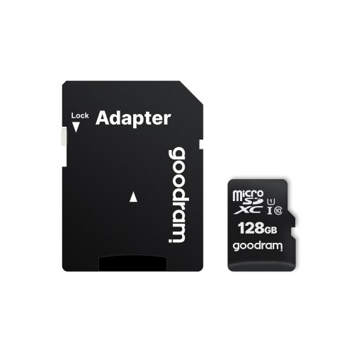 Goodram M1AA-1280R12 memory card 128 GB MicroSDXC Class 10 UHS-I Goodram M1AA-1280R12 memory card 128 GB MicroSDXC Class 10 UHS-I