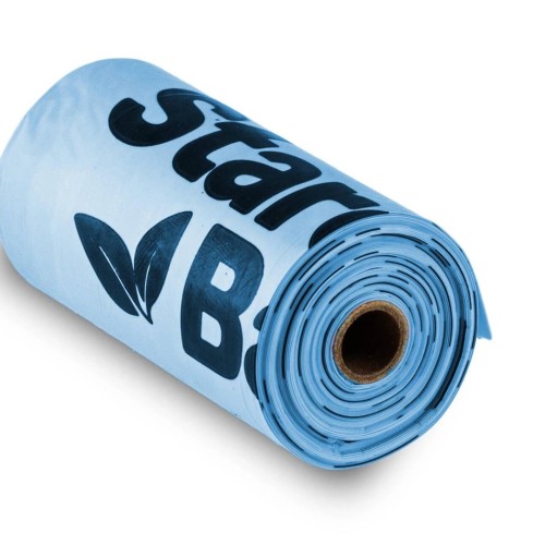 STARCHBAG BIO compostable poop bags light blue – 1x15 pcs