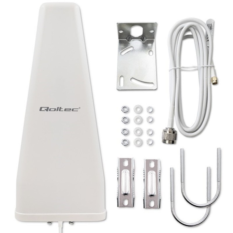 Qoltec 57043 4G LTE DUAL antenna | 14dBi | omnidirectional | outdoor Qoltec 57043 4G LTE DUAL antenna | 14dBi | omnidirectional | outdoor