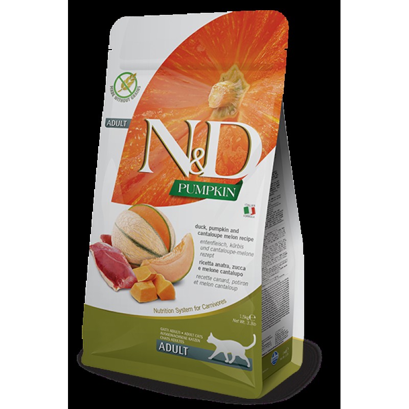 Farmina Pet Food N&D Pumpkin cats dry food 1.5 kg Adult Duck Farmina Pet Food N&D Pumpkin cats dry food 1.5 kg Adult Duck