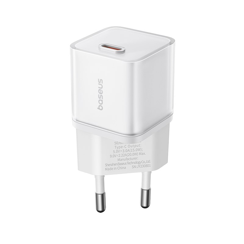 Baseus GAN5S P10162503213-00 Mains Charger 20 W White Baseus GAN5S P10162503213-00 Mains Charger 20 W White